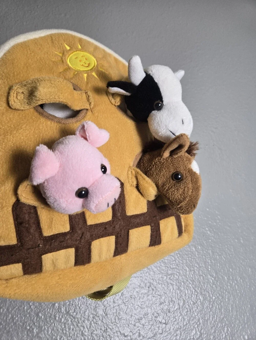 Kids Barn Backpack With Farm Animals